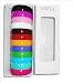 GOELX Plastic Acrylic Colorful Neon Bracelet Bangles Box for Women 12 Pcs Size 2.6 Diameter 66 mm