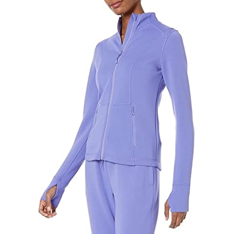 Chaqueta deportiva con cremallera Amazon Essentials para mujer Cover
