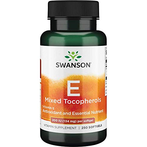 Swanson Vitamin E Mixed Tocopherols 200 Iu (134 Milligrams) 250 Sgels