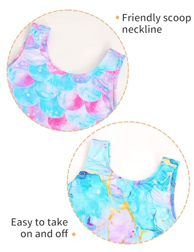 Image of 2 Pack Leotard for Girls Gymnastics Sparkly Sleeveless Unitards