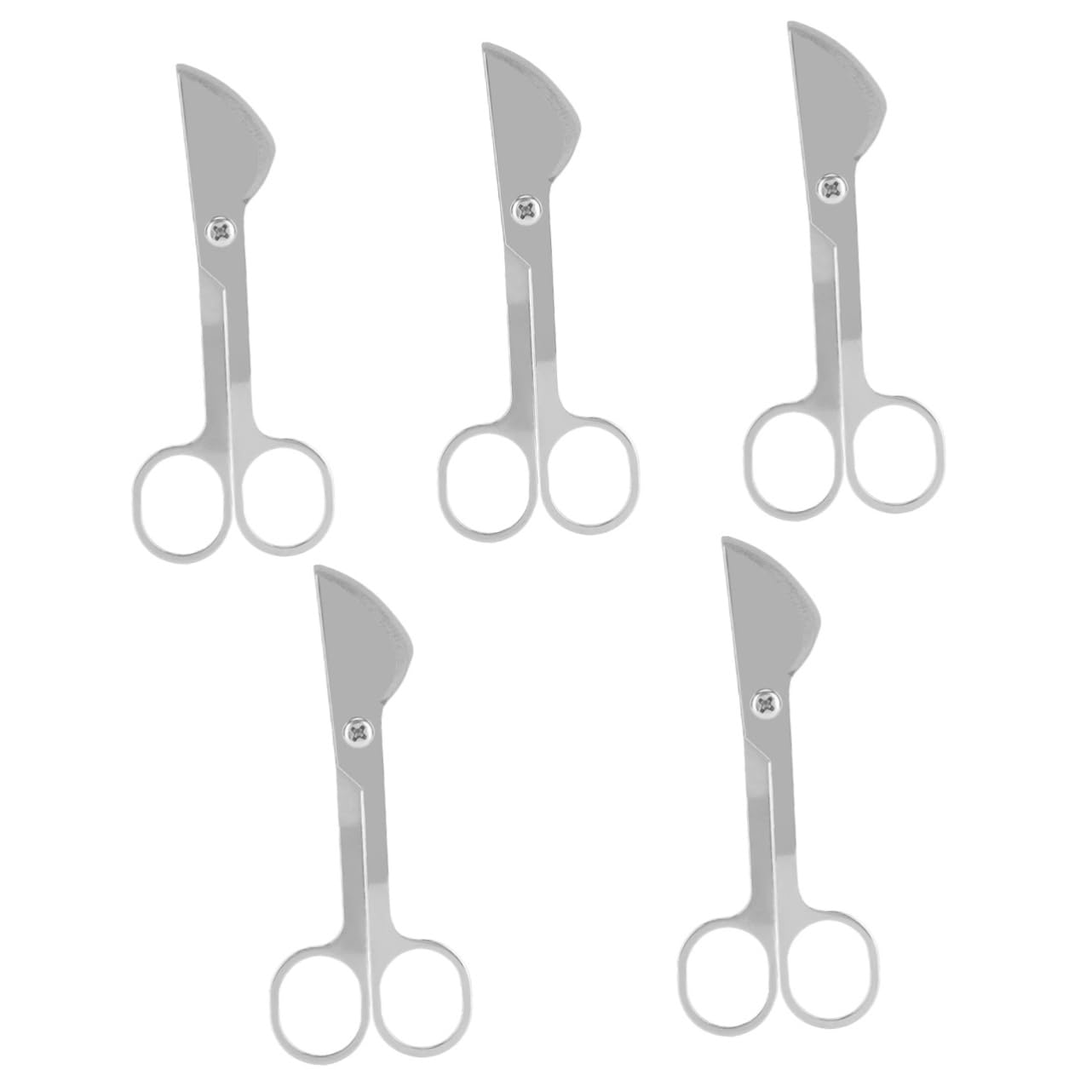 SEWACC 5St Kuhsamenschere Rinderzuchtwerkzeug Praktisches Rinderwerkzeug Schere für Rindersamenschlauch Feinrohrschere für Rinder Samenwerkzeug für Rinder Rindersamenschere Silver