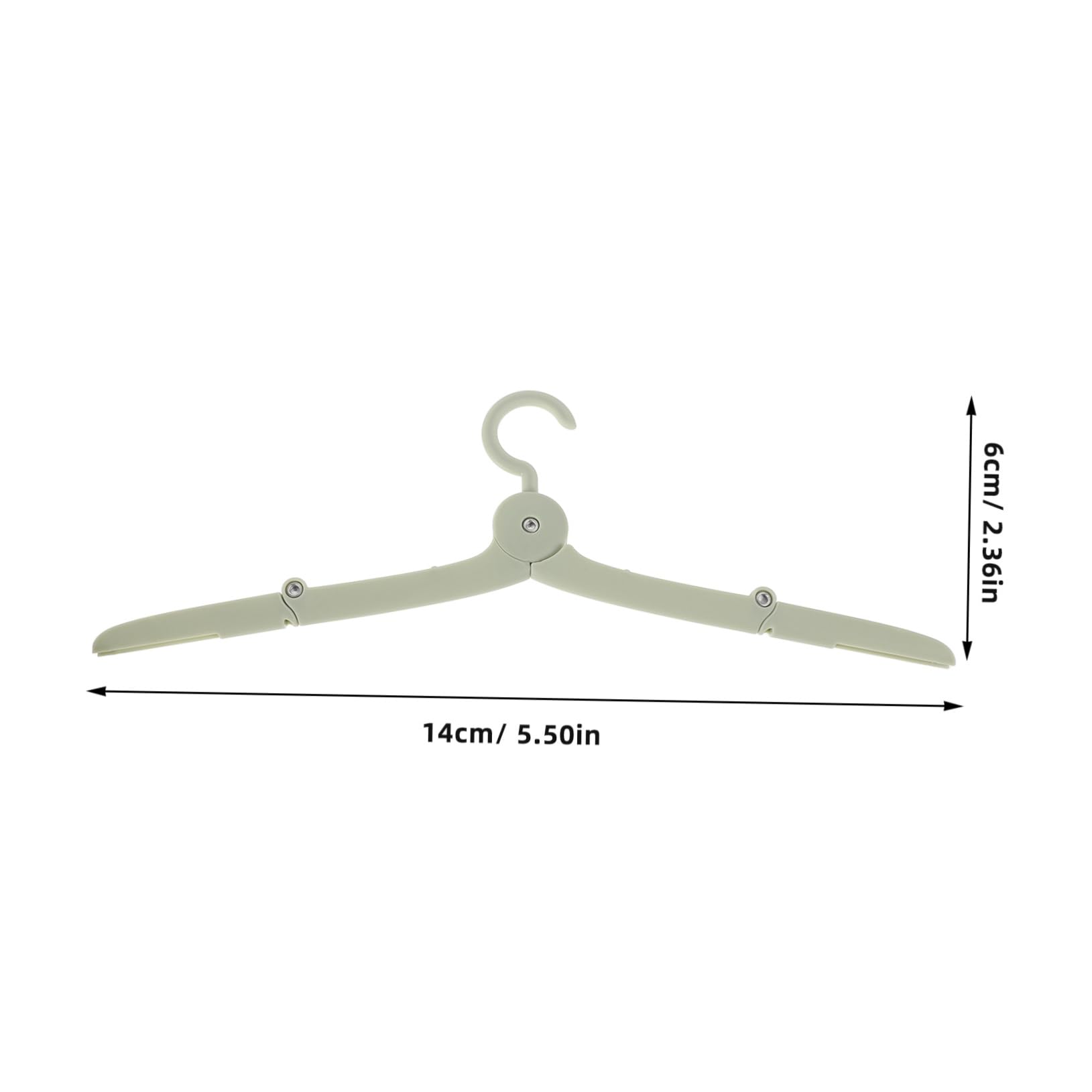 KOMBIUDA 4Pcs Travel Folding Hangers Portable Telescopic Clothes Hanger for Space Saving Travel Camping Laundry Room Suitcase Closet