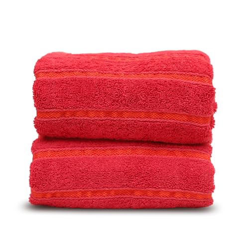The Comon Shop Juego de 2 toallas de baño, juego de toallas de baño grandes 100 % algodón peinado de 600 g/m², toallas de baño grandes de felpa suave, toallas de secado rápido y alta absorción, 70 x