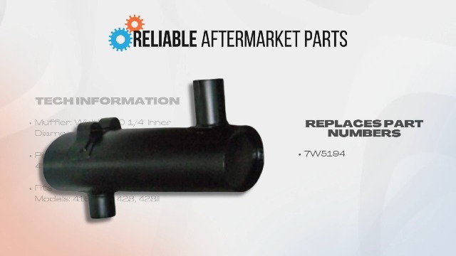 Amazon.com: 7W5194 Muffler Fits Caterpillar Fits CAT 416 426 428