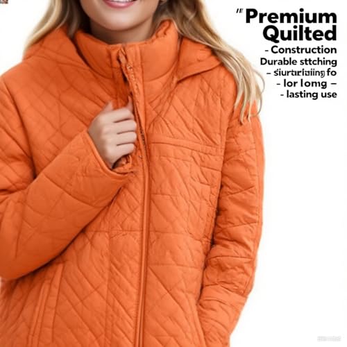 Women's Oversized Hooded Puffer Jacket Womens Quilted Lightweight Winter Warm Pullover Padded Hoodies Fall Coat3