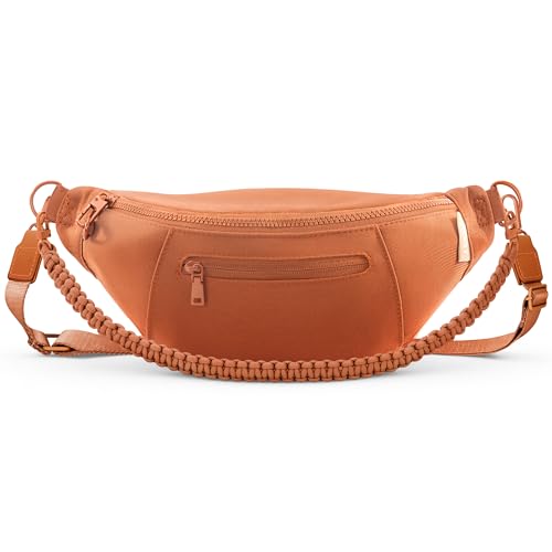 Image of TOPEAST Fanny Pack for Women, Anti-Theft Travel Belt Bag Crossbody Sling Bag Purse with RFID Blocking, Small Fashion Bum Bag Waist Pack with Multiple Pockets for Hiking Walking Sport