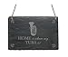 Produktbild Schiefertafel « HOME IS WHERE MY TUBA IS » Schild mit Motiv - Größe ca. 22 x 16 cm - Geschenk Dekoschild Dekoration - Musik Instrument