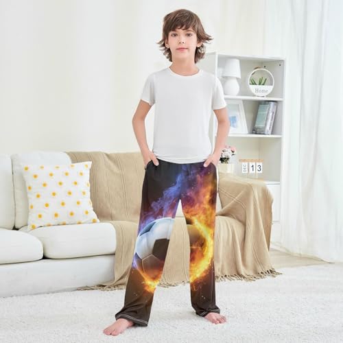 Pajama Pants Fire Soccer Long Sleep Pants Lounge Bottoms4