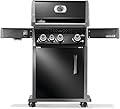 Rogue® PRO 425 3-Burner Natural Gas Grill in Black with Infrared Side Burner and Cast Iron Cooking Grids