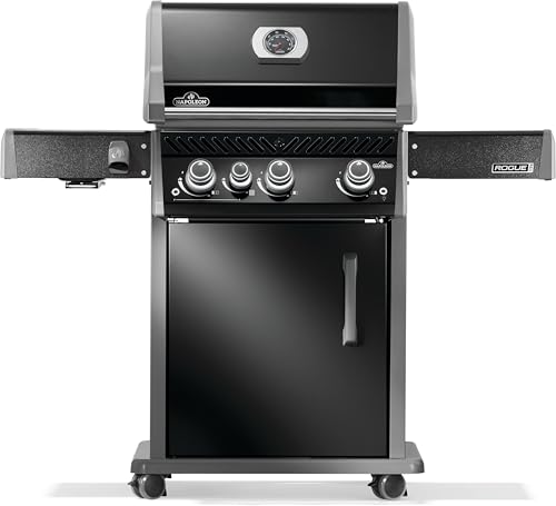 Napoleon Rogue® PRO 425 Natural Gas Grill with Infrared Side Burner, Black - 4 Burners