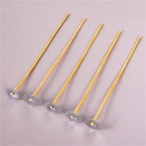 Mechas de algodón preenceradas 500 piezas 9cm miniatura 4