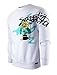 SCREENSHOT-F11352 Mens Urban Premium Streetwear Fleece Top - Varsity Graffiti Budybuilding Sunflower Street Fashion Crewneck Pullover Sweatshirt-White-Small