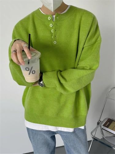 Men Sweaters All-Match Long Sleeve Street Harajuku Advanced Handsome Knitwear2