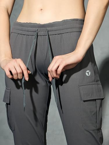 Image of Women's Polyester Regular Fit 4 Pocket Solid Cargo with SPF50+, 2 Way Stretch, UV Protection for Activewear, Regular Use