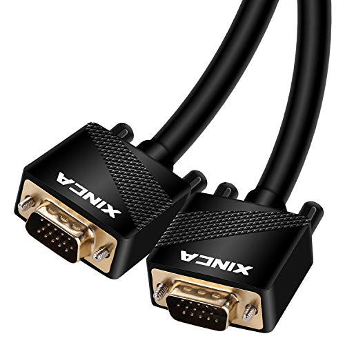 VGA to VGA Cable 1080P SVGA HD15 Monitor Projector Cable Male to Male 3 Feet Video Cable for HDTV Display-XINCA