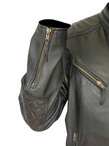 Chaqueta de cuero genuino para hombre SlimFit miniatura 3
