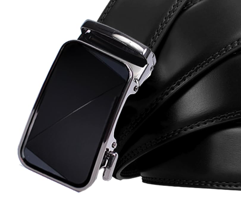 Image of WildHorn Men's Genuine Leather Belt for Men| Premium Auto-Lock Buckle | Adjustable up to 48 inch | Formal & Casual Wear | Micro-Adjust Fit | Stylish Gift Box Included