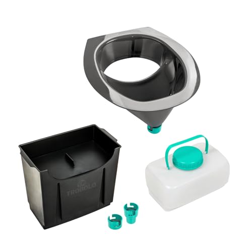 TROBOLO DIY Composting Toilet Set with Urine Diverter and Containers, Build Your Own Urine-Diverting Dry Toilet