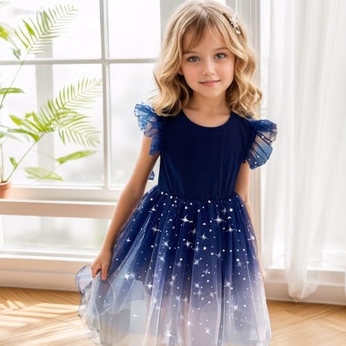 Image of Toddler Girls Tutu Dresses Cute Casual Short Sleeve Dress for Summer Daily Home School Party 2-8T