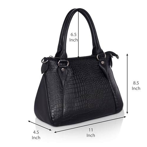 Image of DORPER MONEY Hill Full-Grain Durable Leather Top-Handle satchel Tote Handbags & Shoulder Sling Bags For Women Office Branded Stylish Latest