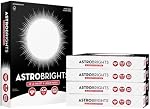 Astrobrights® Printer & Copy Paper, 8.5" x 11", 28lb/105gsm, 97 Brightness, White, 5 reams of 300 Sheets per Ream, 1,500 Sheets per Carton (91738-01)