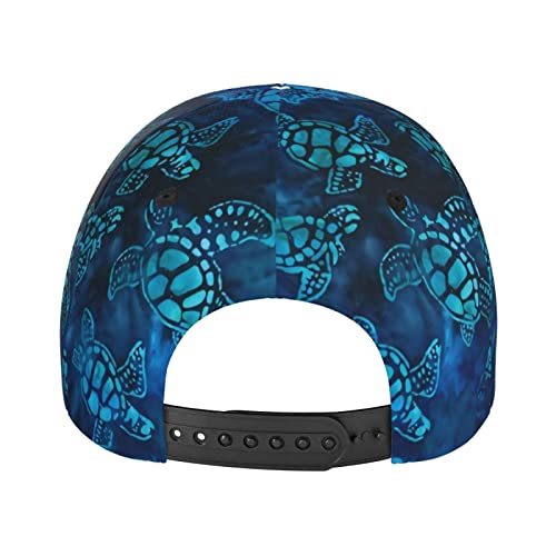 Baseball Cap Adjustable Dad Hats Blue Sea Turtle Fashionable Casual Sun Sport For Men Hats #TOP5