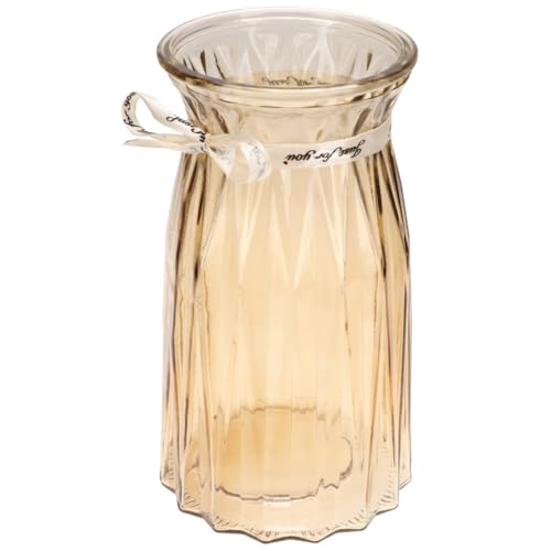Vase en verre khaki résistant pour boutures et fleurs sans entretien difficile - 2