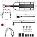 Fuqiduo Mountainbike Gepäckträger, verstellbar, Schnellmontage, 100kg Belastbarkeit, 24-29 Zoll, Aluminiumlegierung, Reflektor