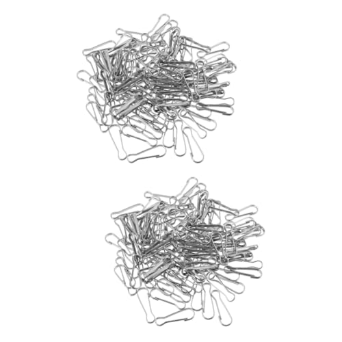 Gogogmee 2sets Snap Spring Hooks Keychain Clip Hooks Metal DIY Flag Pole Clips 30pcs*2