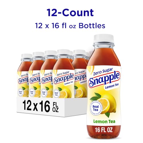 Image of Snapple Zero Sugar Lemon Iced Tea, 16 fl oz, Pack of 12