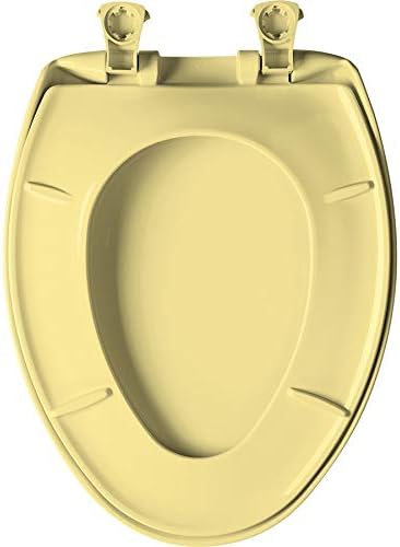 Bemis 200SLOWT 464 Toilet Seat will Slow Close ROUND Dresden Blue Plastic New Never Loosen and Easily Remove