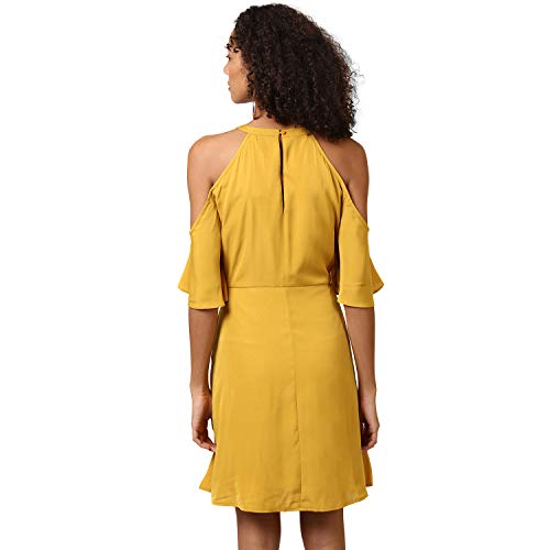 Image of Harpa Women's Polyester Fit and Flare Knee-Length Dress Pack of 1