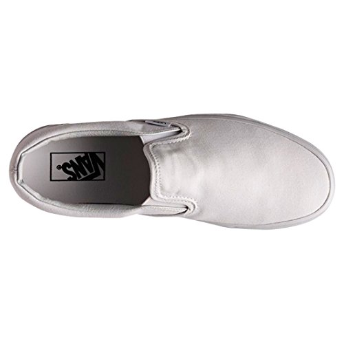 VANS Classic Slip Ons Skate Shoes Sneakers Canvas Surf True White 8 Men 9.5 Women