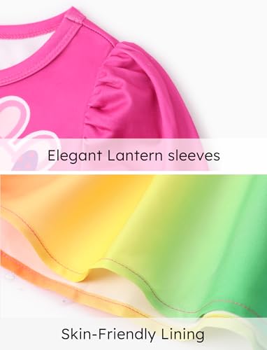 Peppa Pig Toddler Girls Dress for Fall Long Sleeve Tutu Dresses for Birthday Party Tulle Princess Dress Little Girl Size 2-6T 5