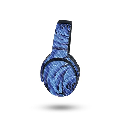 Image of MightySkins Carbon Fiber Skin Compatible with Skullcandy Crusher ANC 2 - Rose Closeup | Protective, Durable Textured Carbon Fiber Finish | Easy to Apply
