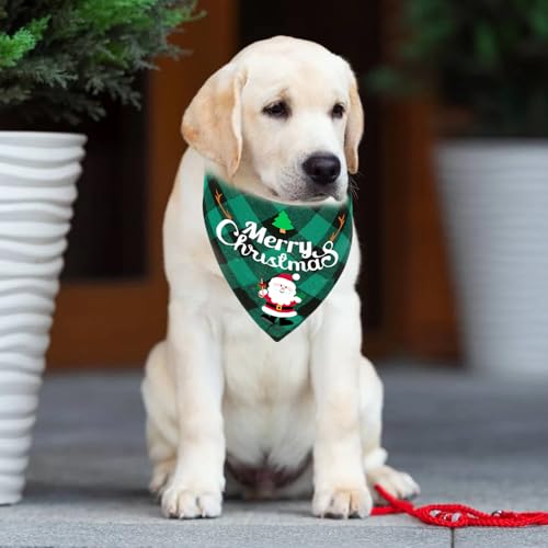 Hundehalstuch Weihnachten, 2 Stück Halstuch Hund, Hundekostüm Weihnachten, Hunde Weihnachtskostüm Zubehör, Weihnachten Haustier Bandanas, Bandana für Hund, Weihnachten Hundehalstuch für Hunde(B)