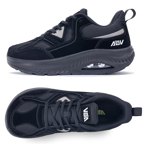 Image of Wide Toe Box Shoes Women Arch Support Walking Sneakers Orthotic Tennis Shoes for Plantar Fasciitis Bunions