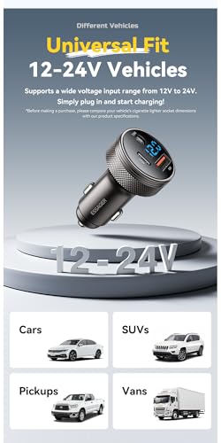 Image of INICIO 150W USB-C Car Charger with 100W DC Port, 45W Type C PD & USB A, 3 Port Car Adapter for MacBook Air iPad Pro /Air iPhone 17 16 15 Galaxy S25 S24 Ultra Pixel Android Car Devices etc