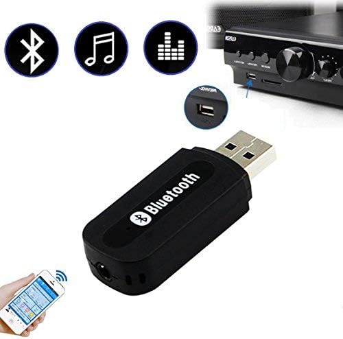 Car and Home Speaker Hands Free MP3 Player Bluetooth Wireless USB Dongle Adapter with AUX Receiver Handsfree Device for Cell Phone Speakerphone Kit