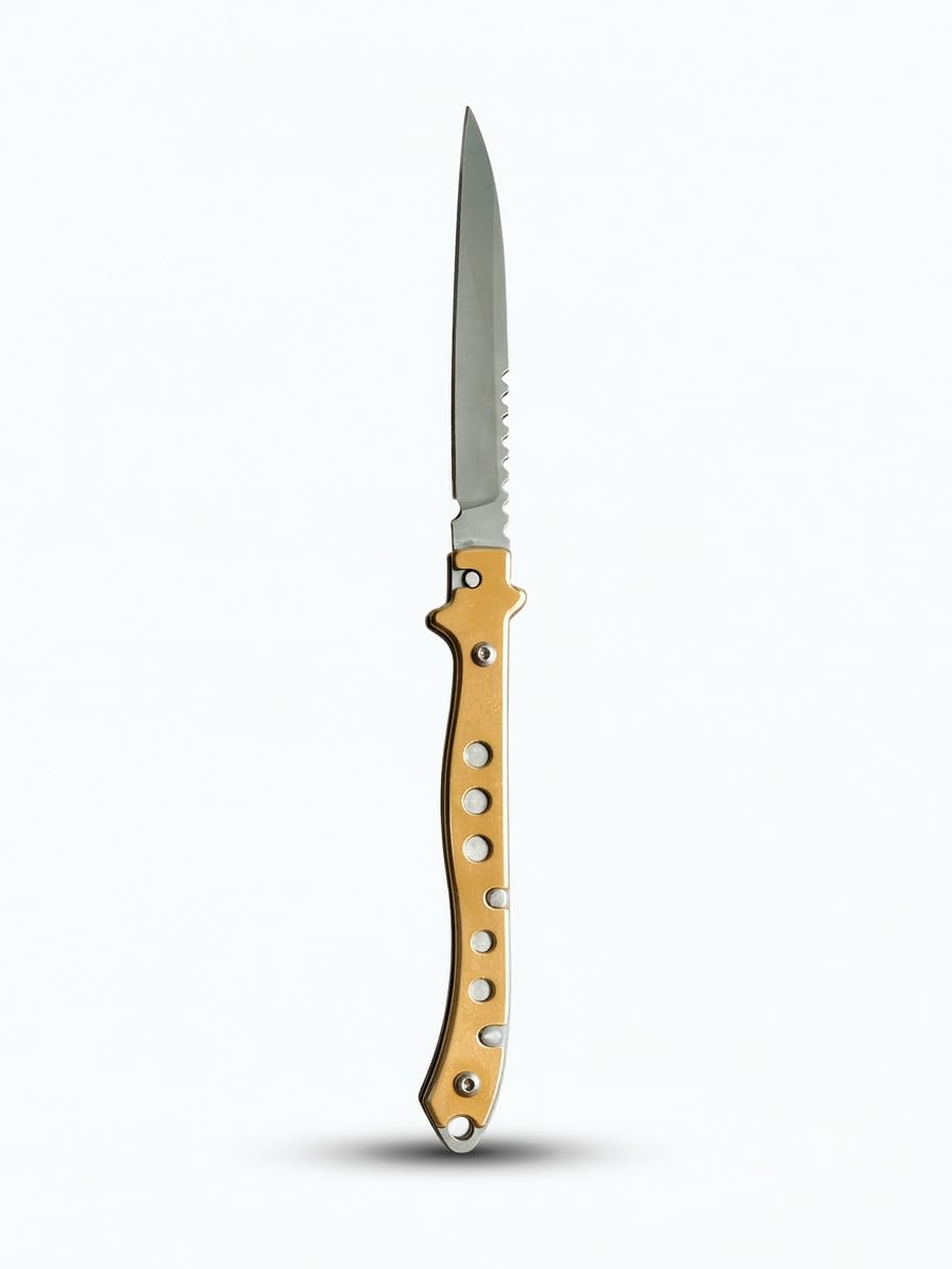 Auralium GoldenEdge | Multi-Purpose Knife | Stainless Steel Blade | With Slim Design and Fancy Look | For Hiking & Tracking, Camping, Kitchen Use-image-25