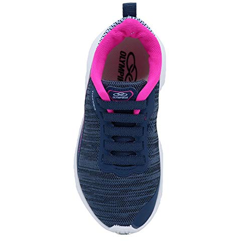 Tênis Olympikus Thunder Feminino Infantil Azul/Pink (30)