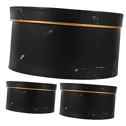 Gogogmee 3pcs Storage Boxes Decorative Paper Organizer for Treats Lightweight and Portable Packing Box for Use for Wrapping Candies and