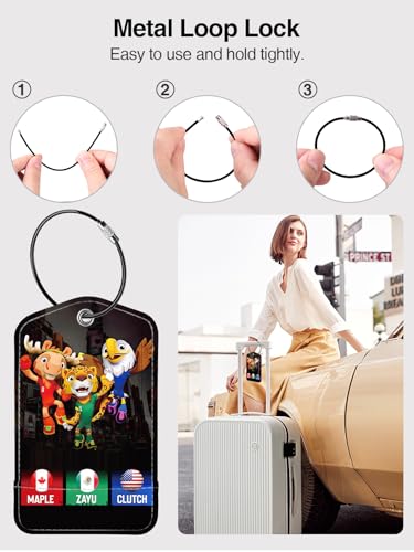 Image of TopMade Luggage Tags, Works with Apple Find My, Smart Suitcase Tag Tracker