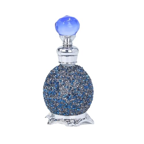 ChunRan Li89 Botella de perfume decorada con diamantes de...