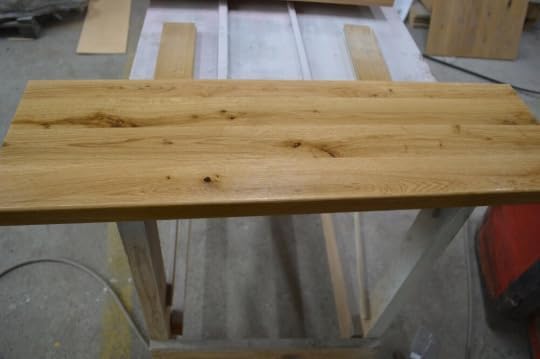 Davanzale In Rovere Massiccio - 90x25x4 Cm, Scala Oliata, Angoli Arrotondati