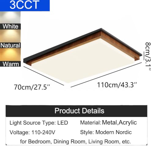 Plafonnier profil bas pour plafonds bas éclairage LED industriel 58W - 3