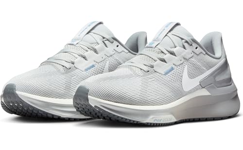Nike Structure 25 Women's Road Running Shoes (DJ7884-012, Photon Dust/Light Smoke Grey/Psychic Blue/Summit White)2