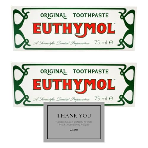 Original Fluoride-Free Toothpaste 75ml Packs 2 - Natural Mint Flavor Gentle Clean Antibacterial Oral Care Fresh Breath Cavity Protection (Pack of 2)