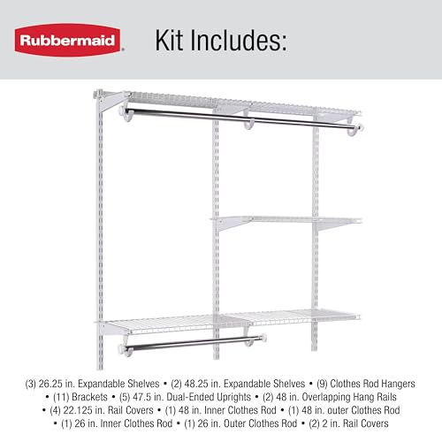 Rubbermaid FastTrack Closet Kit