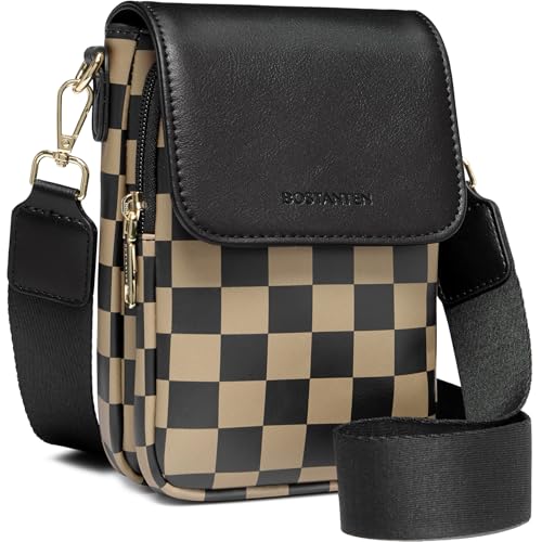 Image of BOSTANTEN Crossbody Bags for Women Cell Phone Purse Leather Wallet Handbags with Card Slots